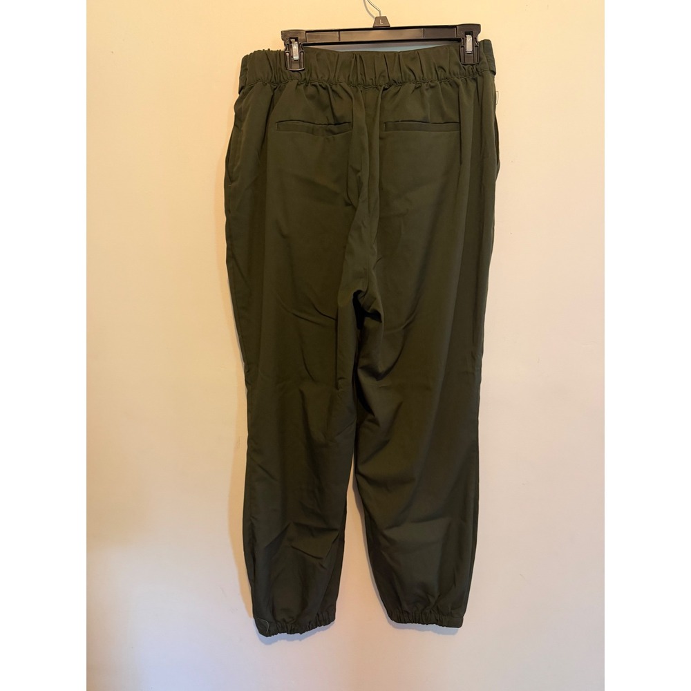 The Limited Women Olive Green Tie Waist Jogger Pants Size 14 Tapered Utility Leg - Picture 2 of 8